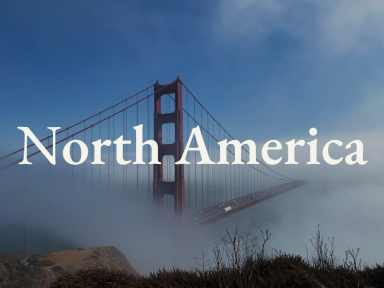 North America Golden Gate Bridge shrouded in fog